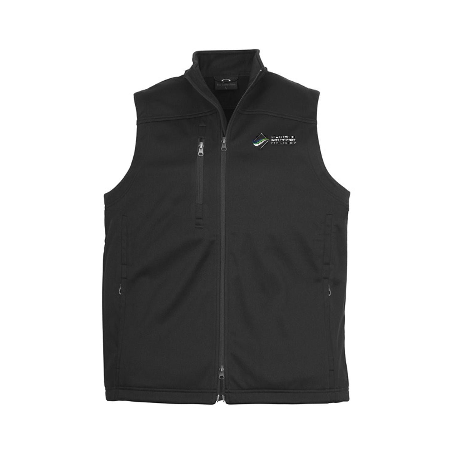 Mens BizTech Softshell Vest - BLACK