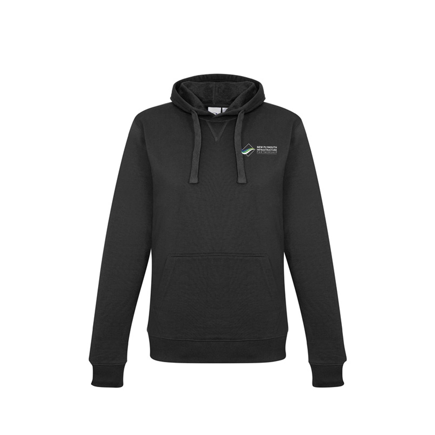 Womens Crew Hoodie - BLACK