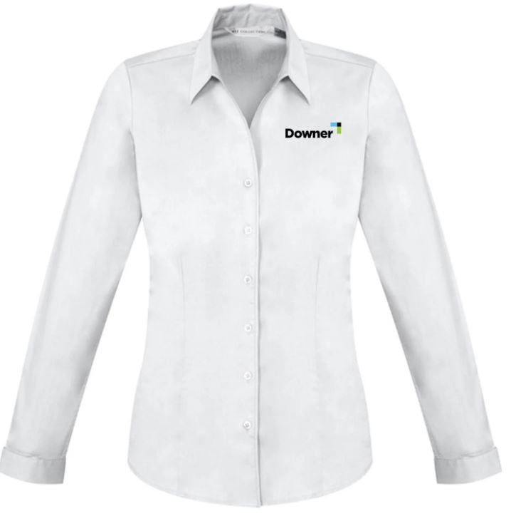 Womens Monaco Long Sleeve Shirt - WHITE
