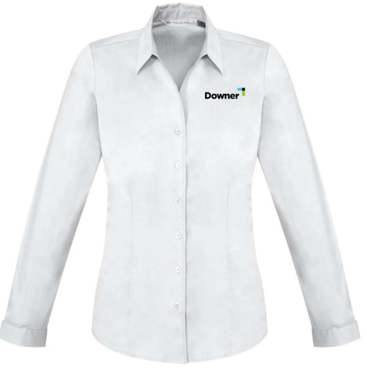 Womens Monaco Long Sleeve Shirt - WHITE