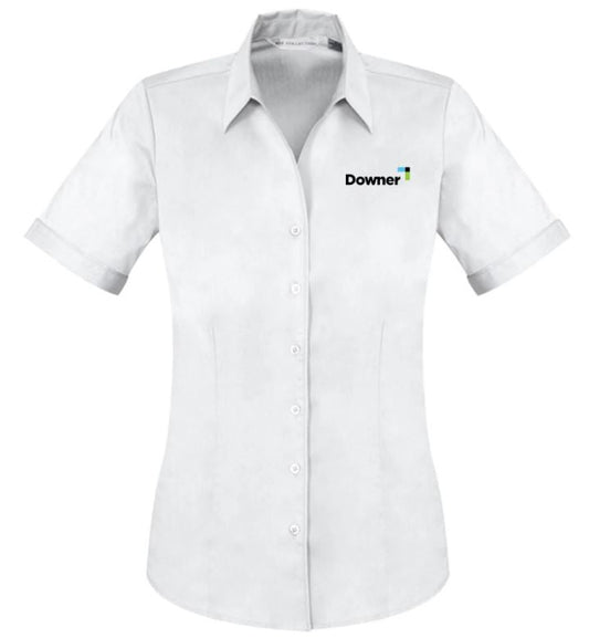 Womens Monaco Short Sleeve Shirt - WHITE