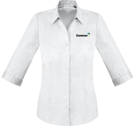 Womens Monaco 3/4 Sleeve Shirt - WHITE