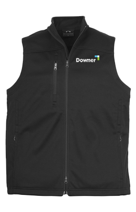 Mens BizTech Softshell Vest - BLACK