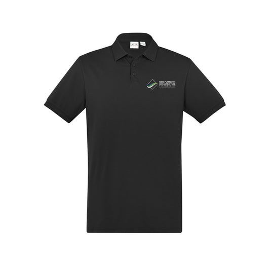 Mens City Short Sleeve Polo - BLACK