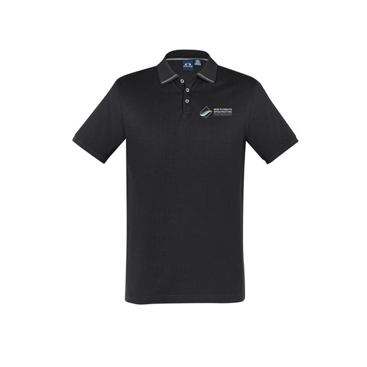 Mens Aston Short Sleeve Polo - BLACK/SILVER GREY