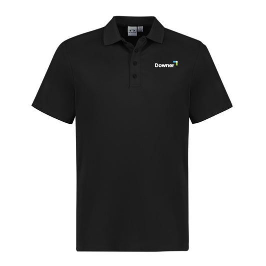 Mens Action Short Sleeve Polo - BLACK