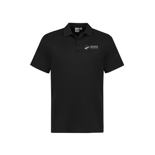 Mens Action Short Sleeve Polo - BLACK