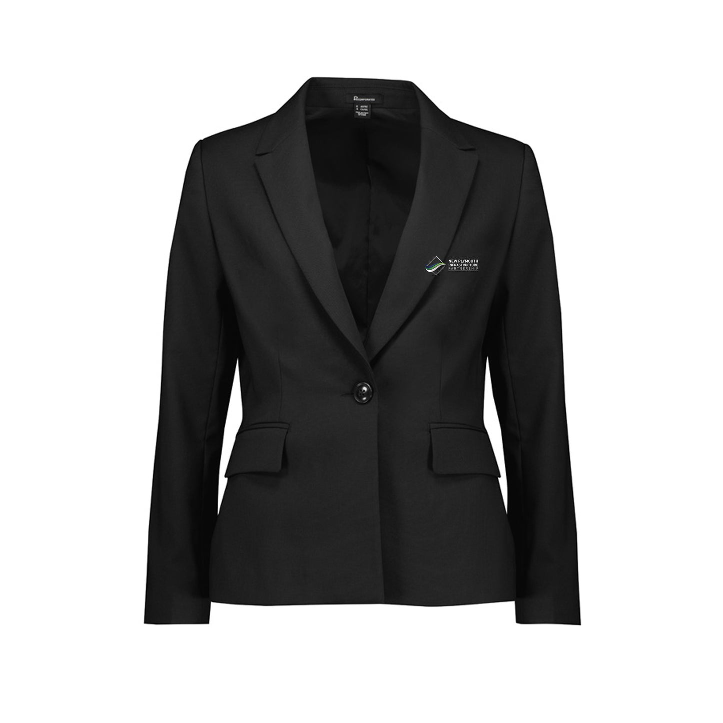 Womens Renew Single Button Mid Length Jacket - Pencil Black