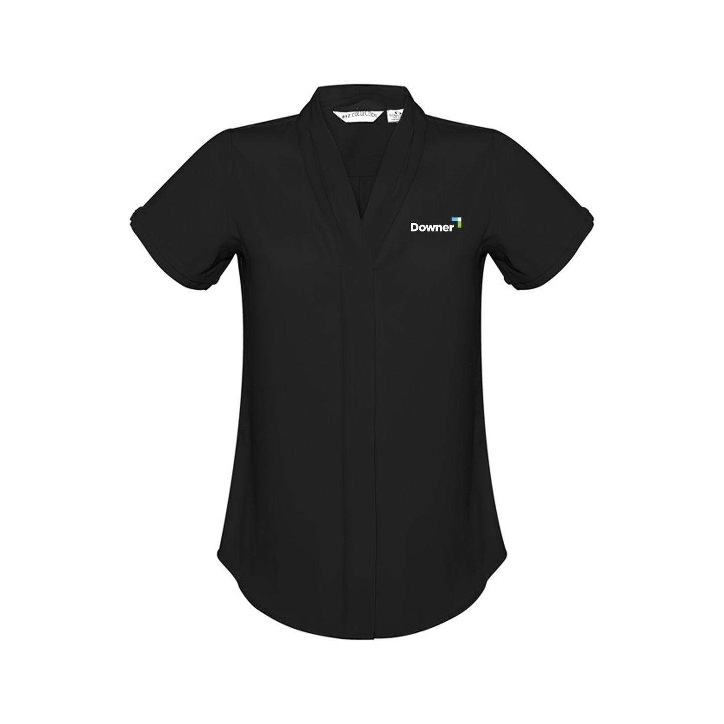 Womens Madison Short Sleeve Shirt - Black