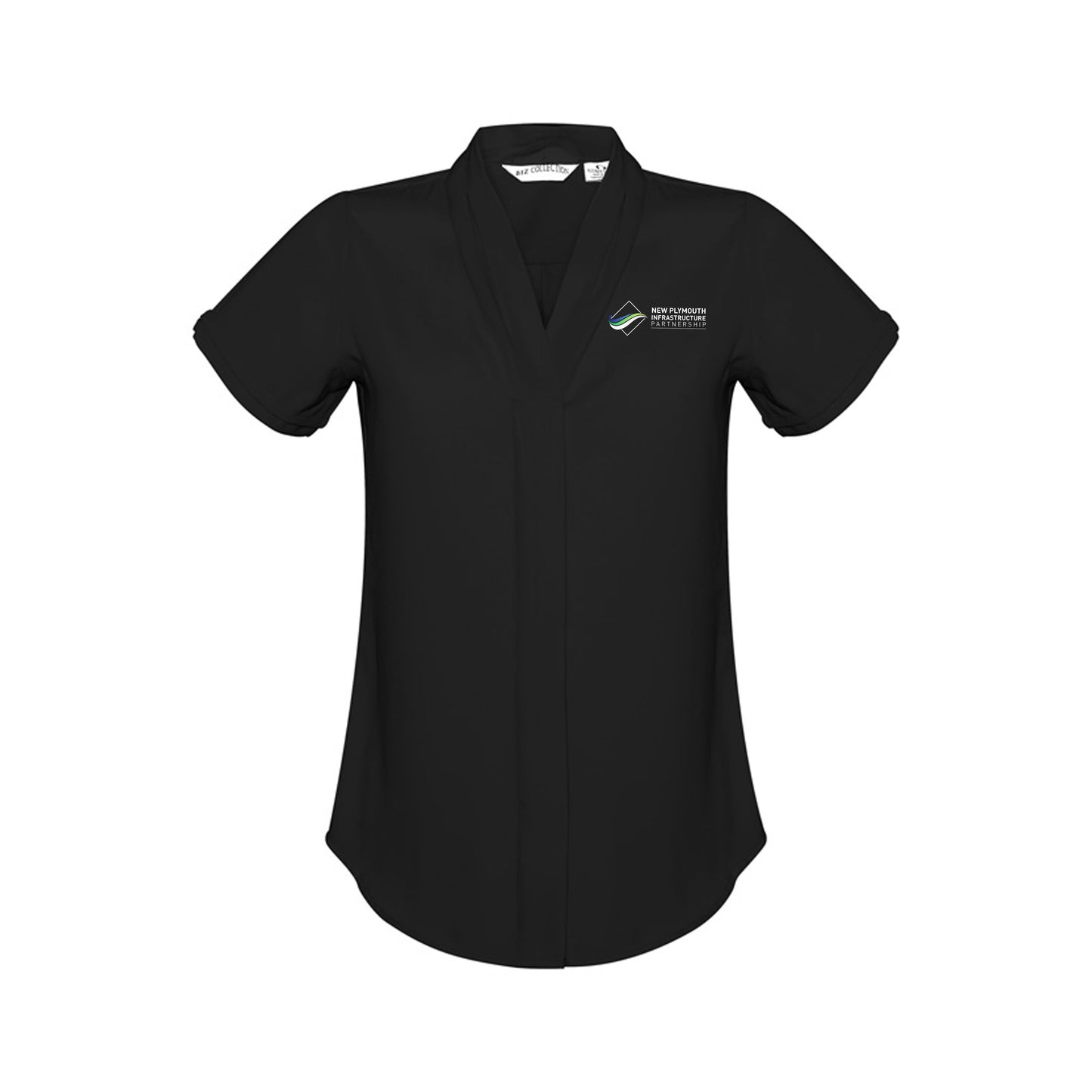 Womens Madison Short Sleeve Shirt - Black