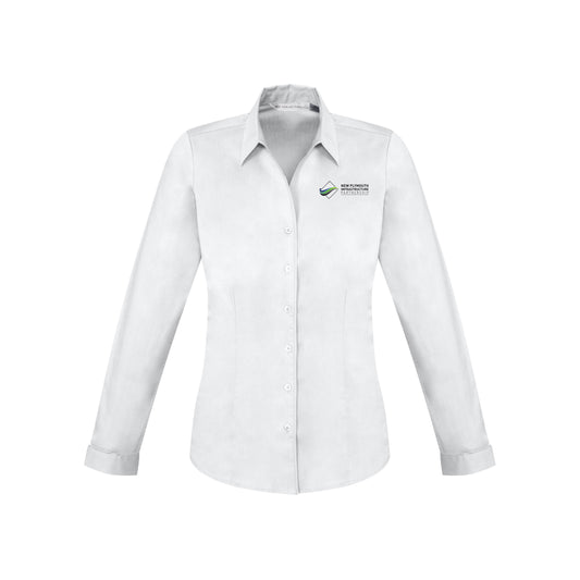 Womens Monaco Long Sleeve Shirt - WHITE