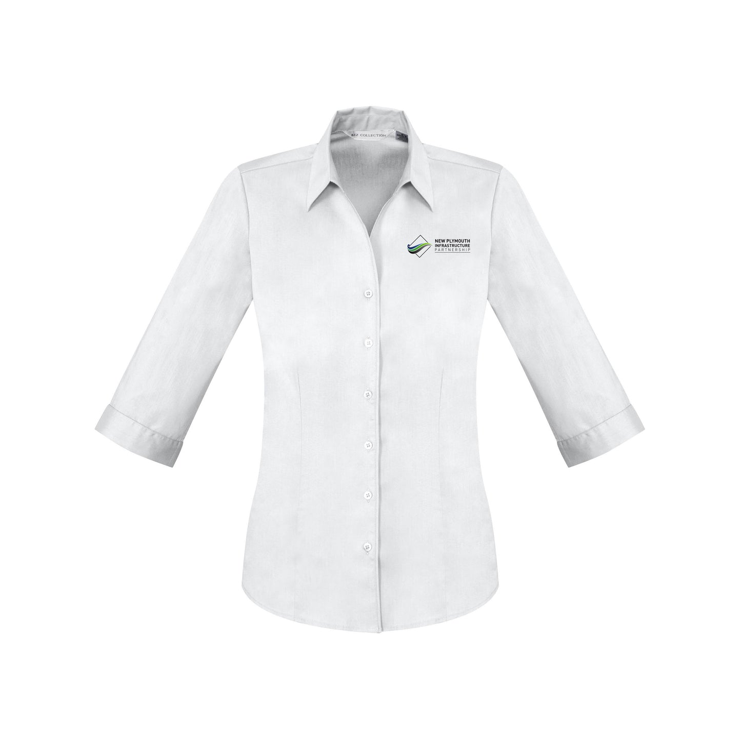 Womens Monaco 3/4 Sleeve Shirt - WHITE