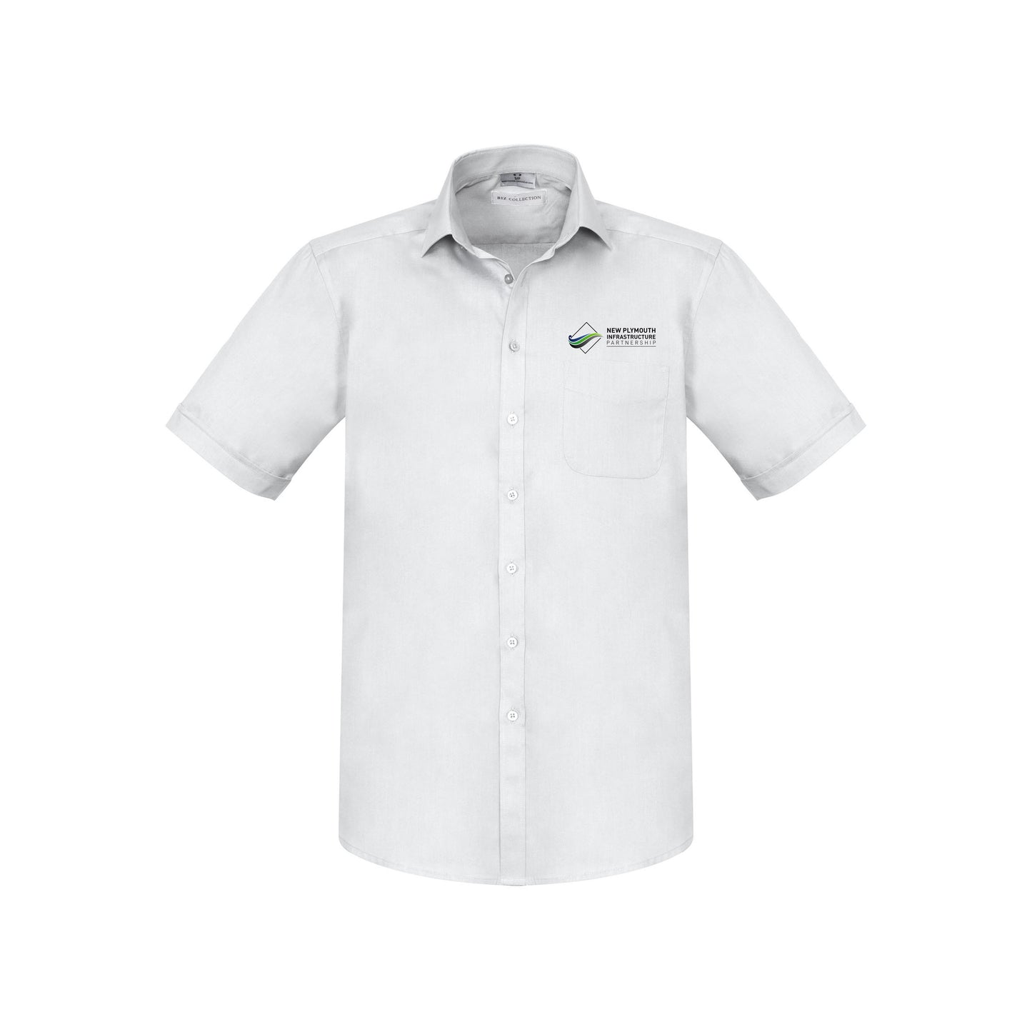 Mens Monaco Short Sleeve Shirt - WHITE