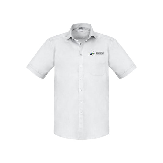 Mens Monaco Short Sleeve Shirt - WHITE