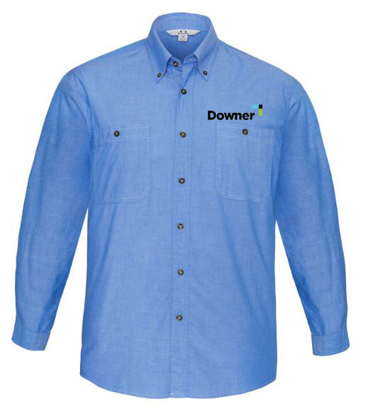 MENS L/S CHAMBRAY SHIRT - CHAMBRAY