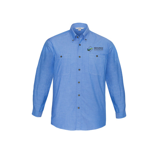 MENS L/S CHAMBRAY SHIRT - CHAMBRAY