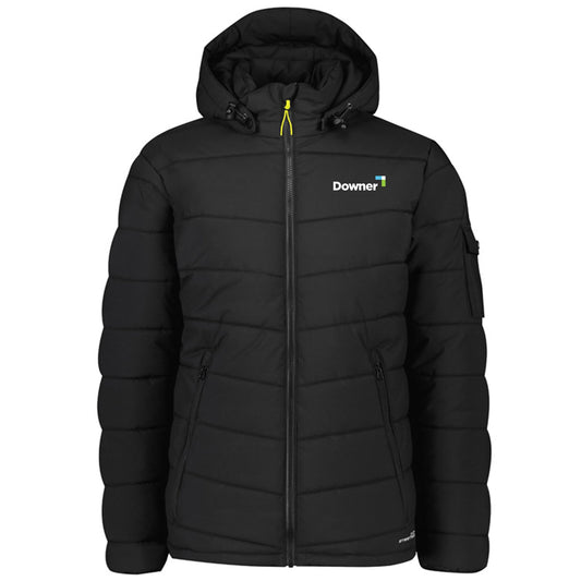 Unisex Streetworx Hooded Puffer Jacket - BLACK