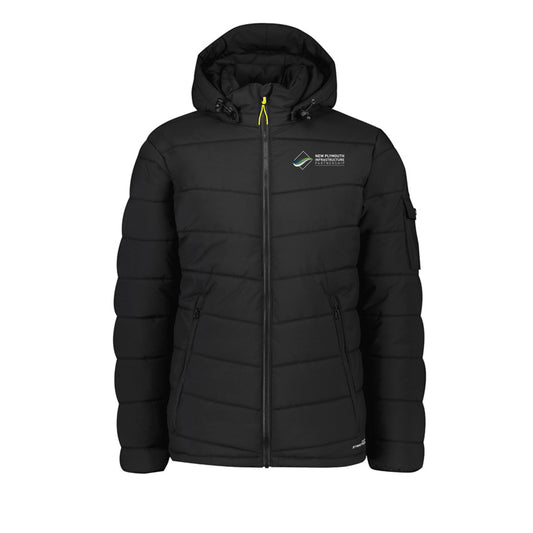 Unisex Streetworx Hooded Puffer Jacket - BLACK